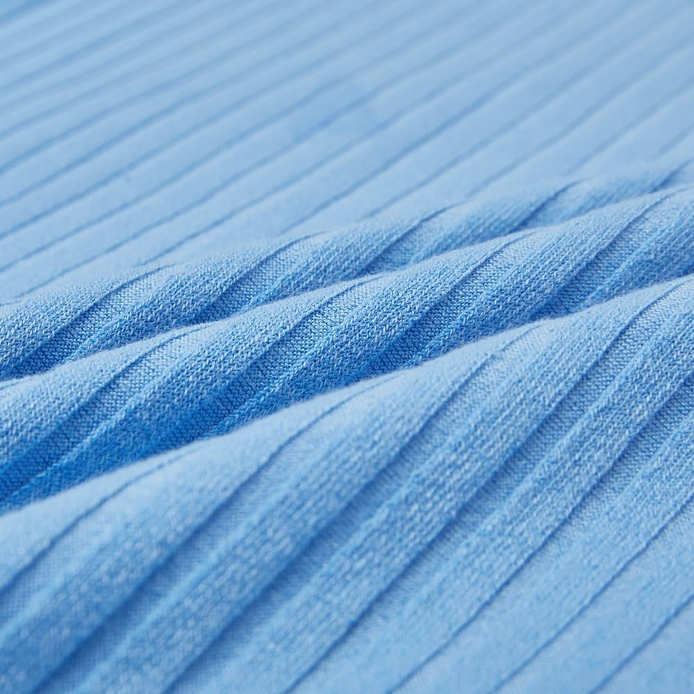 Men's T Shirt Ribbed Knit tee Long Sleeve V Neck Spring Fall Winter Plain Pit Strip Fashion Designer Basic Shirts - Image 5