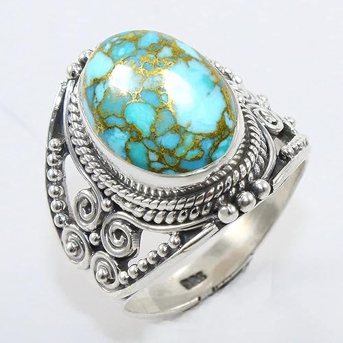 Miniatura 54 de Anillo de plata esterlina 925 para mujer y piedras preciosas naturales, anillo de compromiso de plata de ley, juego de bisel de piedra natal