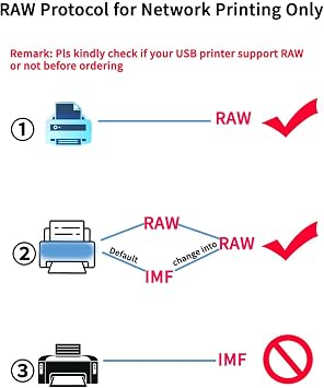 Blue~Tooth USB Print Server - Wireless Printer Sharing for Windows & Android - Supports LAN and Blue~Tooth Printing,Turns Old USB Printer into Blue~Tooth Printer.