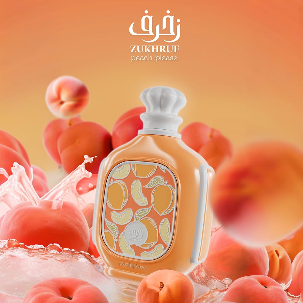Amazon.com : zimaya Zukhruf Peach Please Unisex Eau De Parfum, 3.4