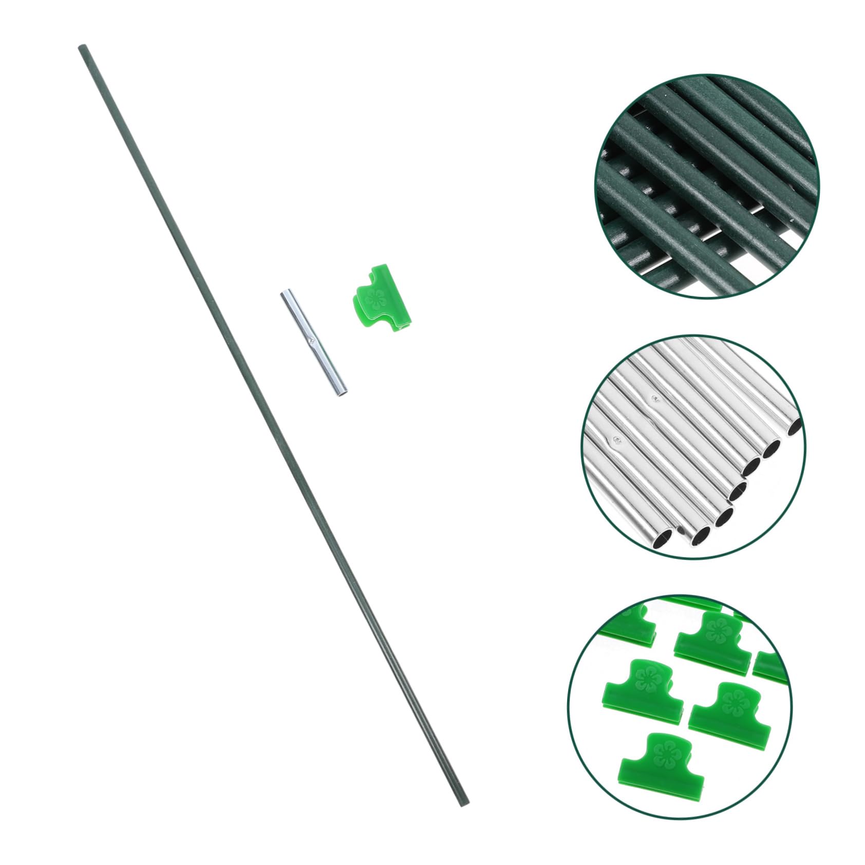 Kit de Red de Jardín Aros de Fibra de Vidrio y Hierro | Verde, Permite el Paso Luz, Instalación Sencilla, Diseño Adaptable, Protección para Flores y Cultivos