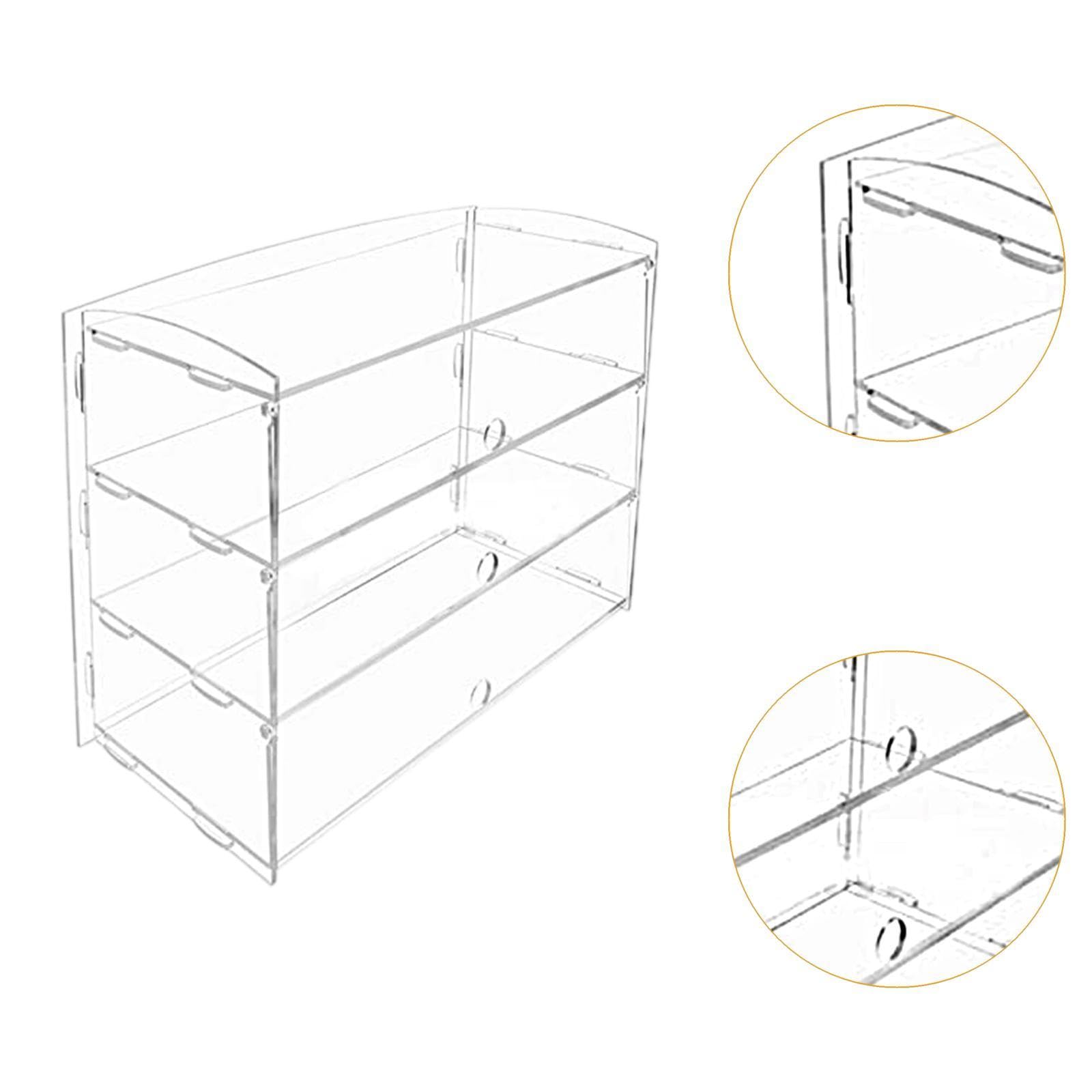 Acrílico Estante Expositor Estante para Pasteles Soporte Multipropósito para Cupcakes Organizador de Cosméticos Diseño de Múltiples Y Fácil Mont, 3 Niveles