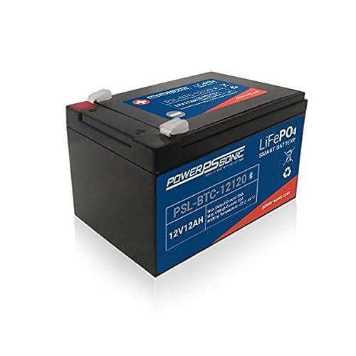 Power-Sonic Batería de Litio Recargable PSL BTC - Bluetooth habilitado PSL-BTC-12120 12.8V 12.0AH