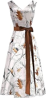 DINGZANCAMO Camo Wedding Guest Formal Dresses for Bridesmaid Midi Length Price In India