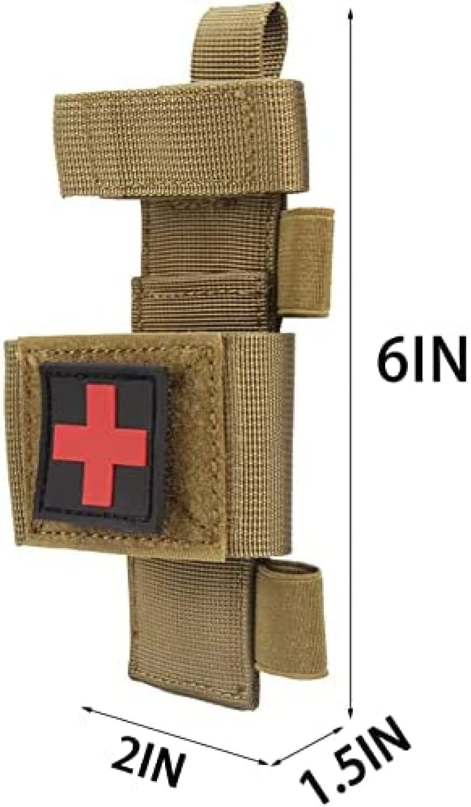 Tourniquet-Tasche, Erste-Hilfe-Survival-Schertasche, Notfall-Tourniquet-Tasche, Überlebensausrüstung, für Überlebenswerkzeug, Erste-Hilfe-Zubehör, Überlebensausrüstung, D, 10 Stück