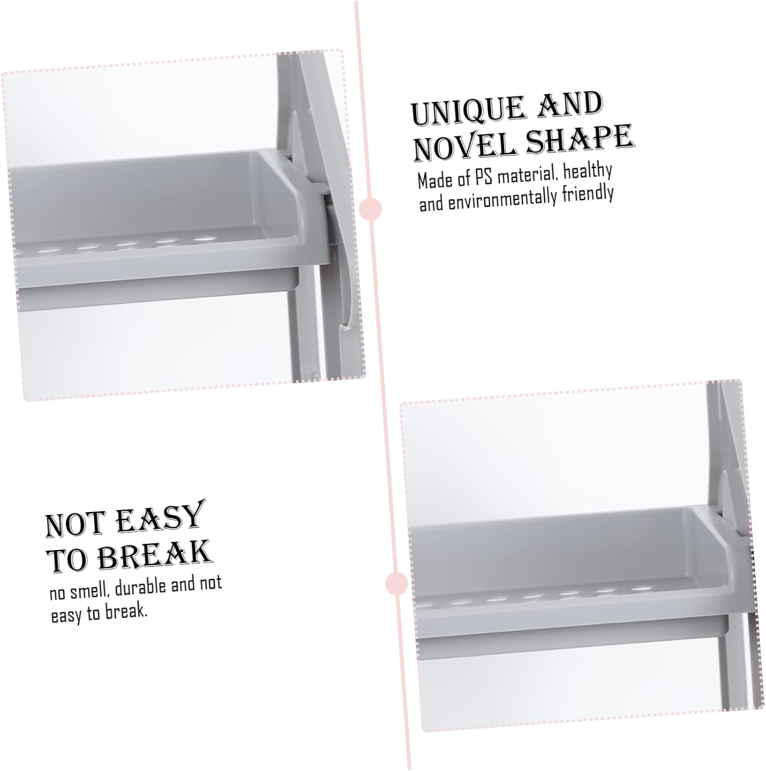Cabilock 1pc Versatile Storage Rack for Kitchen and Bathroom Multi-Functional Organizer Stand Compact Design for Seasonings Toiletries and Sundries Nordic image 5