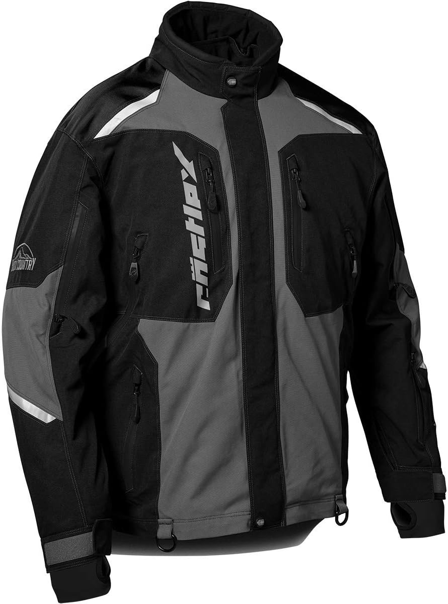 Castle X Men's Thrust Jacket in Charcoal/Silver/Black, Size Large