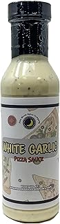 Premium | White Garlic Pizza Sauce | Crafted in Small Batches | 12 Fluid Ounce Flavor Lock Bottle | Perfect for Homemade Pizzas and More!