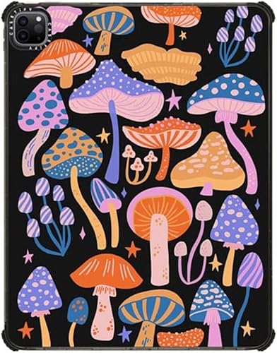 Vista 71 de CASETiFY Funda Impact para iPad Pro de 11" (3ª/4ª generación), diseño Groovy, color negro transparente