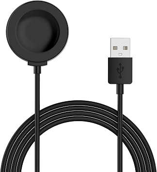 Microsonic Huawei Watch GT 3 Pro 46mm Titanyum i in Manyetik USB  arj Kablosu Siyah [Watch GT3 Pro 46mm Titanyum ile Uyumlu  arj Kablosu - Siyah]