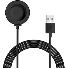 Microsonic Huawei Watch GT 3 Pro 46mm Titanyum i in Manyetik USB  arj Kablosu Siyah [Watch GT3 Pro 46mm Titanyum ile Uyumlu  arj Kablosu - Siyah]