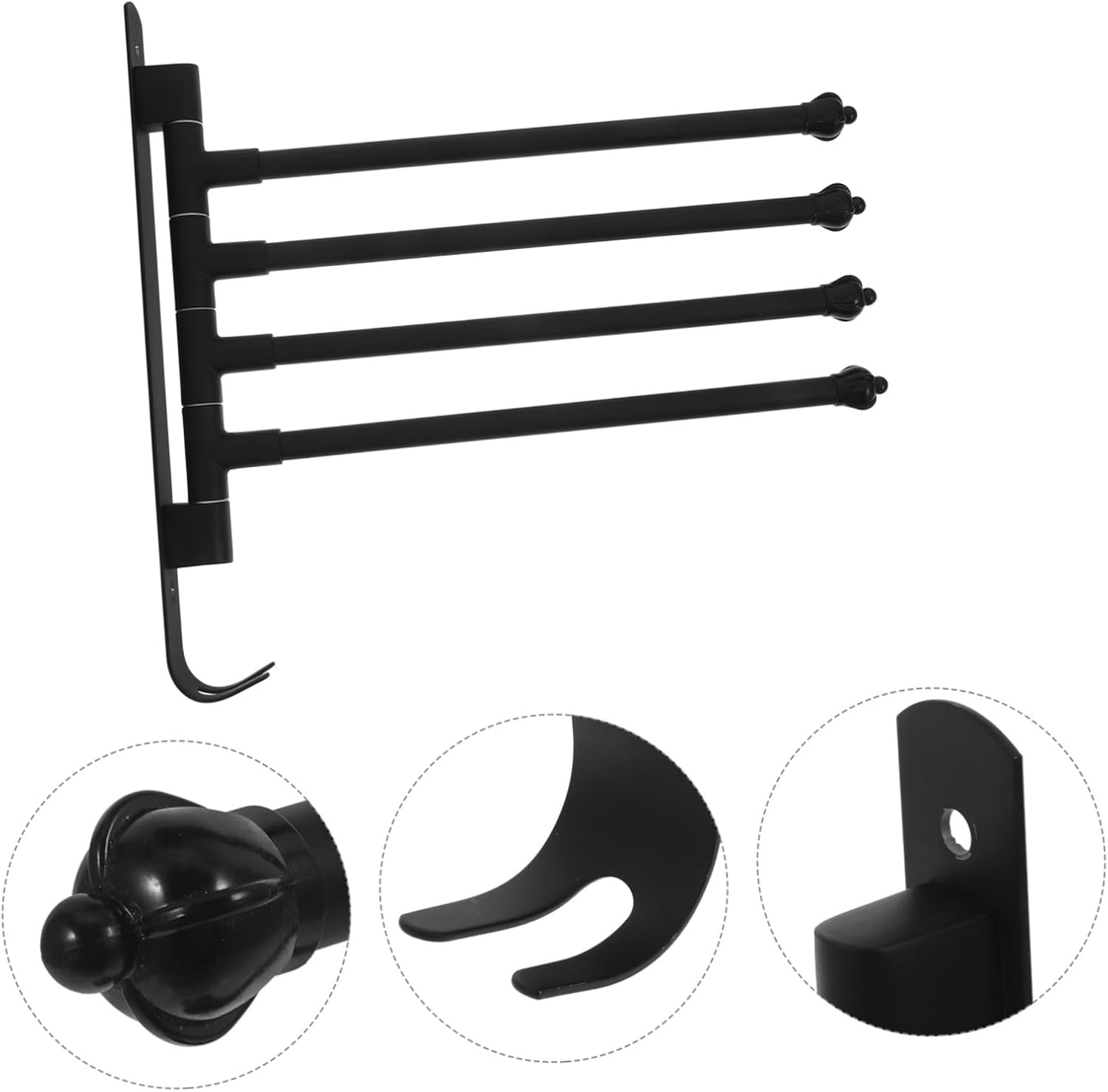 Camper Clothes Drying Rack Design Space Saving Multi Functional Hanger for Hanging Clothes Hats and Bags for Rvs and Outdoor Use