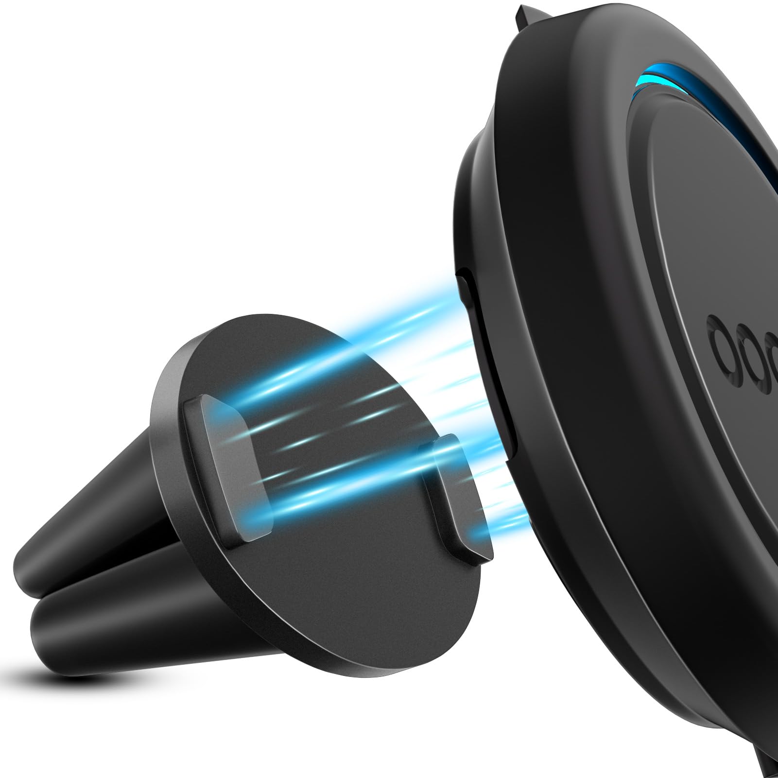 Magnetische Auto-Lüftungshalterung für OOONO CO-Driver NO2 Blitzerwarner, OOONO 2 Halterung Auto mit Eingebauten Magneten Exakte Passform für OONOO NO2, Schwarz