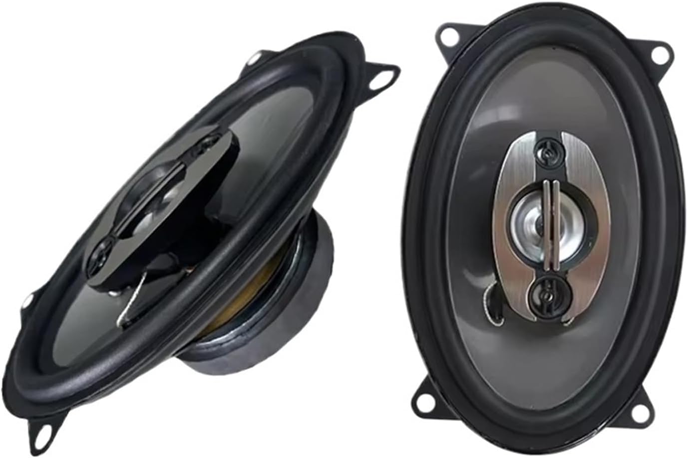 2pcs 4x6 Inch Car Speakers 4-Way Coaxial Full Frequency Sound for Car Stereophonic Sound Sleek Design Speaker 900W (2x450W)
