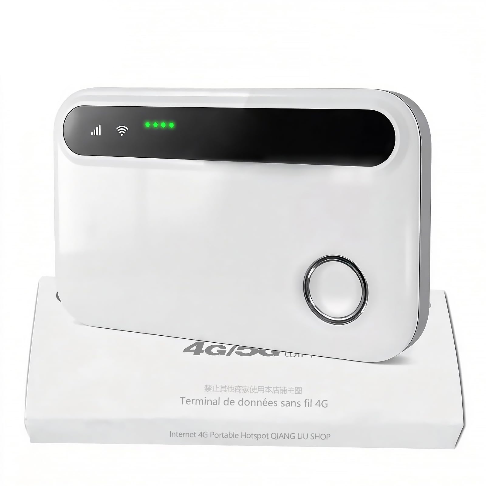 Routeur Wi-FI Mobile 4G Portable à Signal Ultra-Puissant Carte SIM | 12 H D'autonomie, Protection Réseau Sécurisée, Prise En Charge De 10 Utilisateurs, Camping, Voyages, Affaires