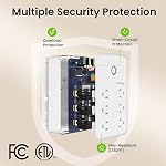 Smart Plug Outlet Extender, USB Surge Protector with 3 Individually Controlled Smart Outlets and 3 Smart USB Ports, Works with Alexa Google Home, Wall Adapter Plug Extender for APP Control,15A/1800W