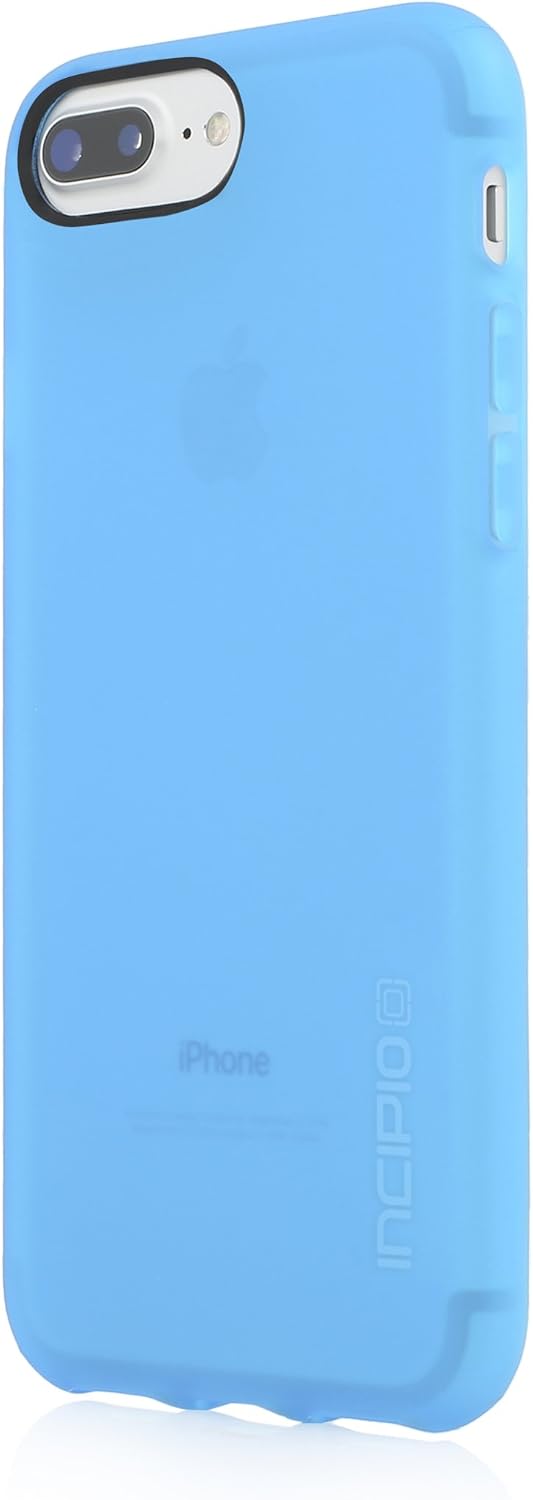 Incipio NGP iPhone 8 Plus & iPhone 7/6/6s Plus Case with Translucent, Shock-Absorbing Polymer Material for iPhone 8 Plus & iPhone 7/6/6s Plus - Cyan