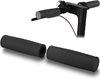 TMOM - Par de Asas de Manillar para Xiaomi M365 Pro Patinete eléctrico, 12 cm, Goma Antideslizante, protección de Palanca, Color Negro