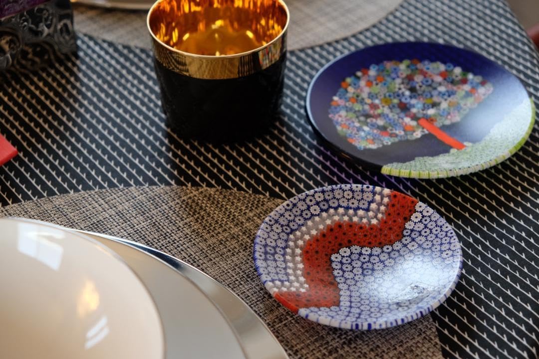 ベネチアンガラス ミルフィオリ プレート/検索/エルコーレモ