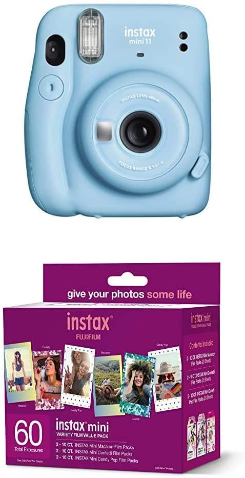 Fujifilm Instax Mini 11 Instant Camera - Sky Blue : Electronics