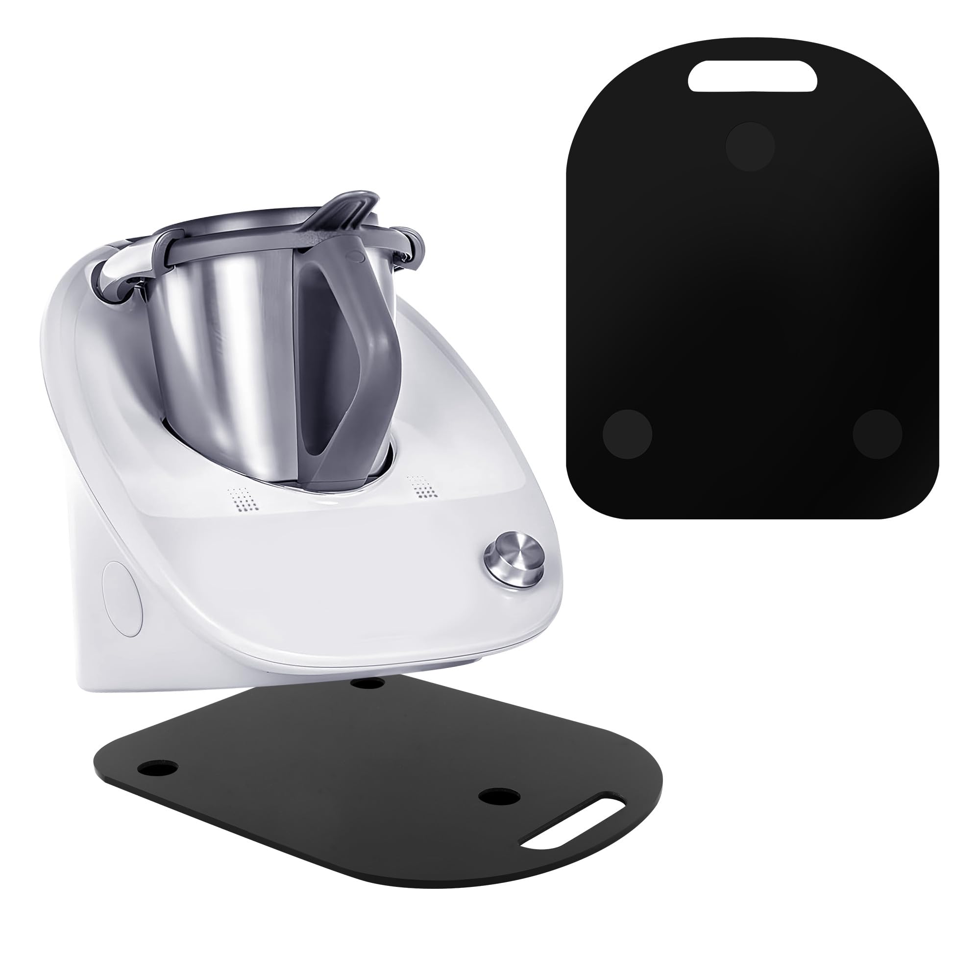 LCXCXYSliding Board for TM for Thermomix TM6 TM5 Sliding Plate Use, for Thermomix Vorwerk Food Processing Accessories, for Thermomix Sliding Board with Handle - Glossy Black