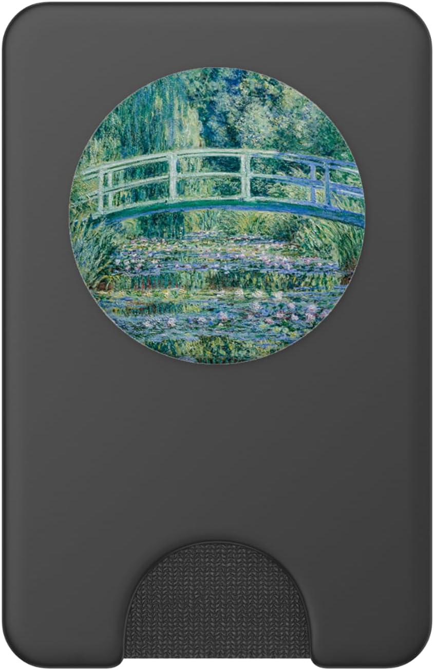 Monet's Water Lilies and Japanese Bridge Modern Art Painting PopSockets PopWallet for MagSafe