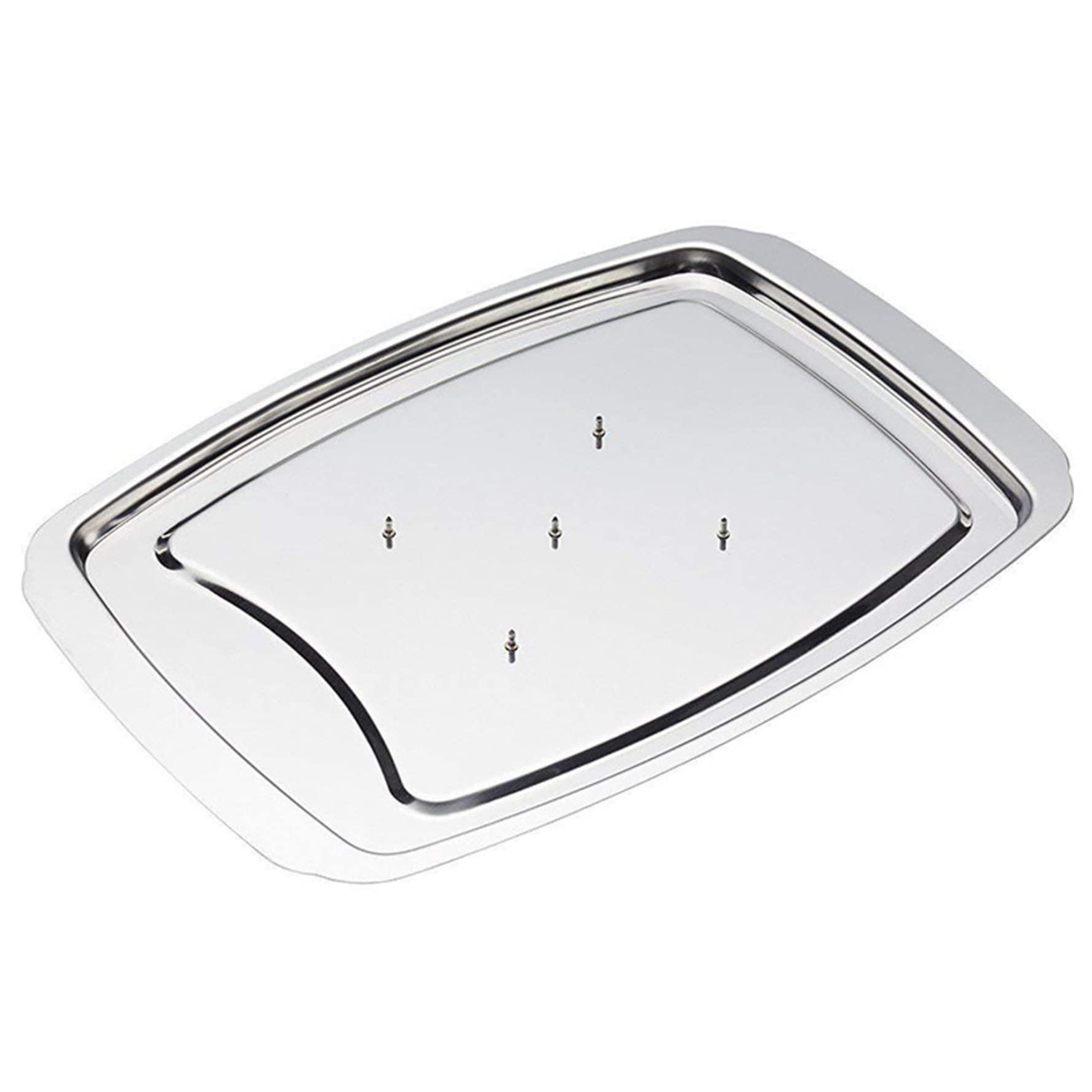 Plat à viande à pointes plateau découper acier inoxydable