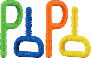 Sensory Oral Motor Chew Tool, P and T Shape Sensory Chew Toy, 4 Pack Silicone Chewing Sticks for Autistic Chewers, ADHD, SPD, Oral Motor Stimulation or Special Needs