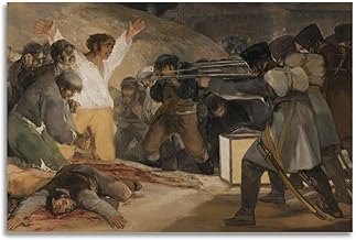 Francisco De Goya Paintings：(The Third of May) Poster Wall Art Painting Canvas Gift Living Room Prints Bedroom Decor Artworks 12x18inch(30x45cm)