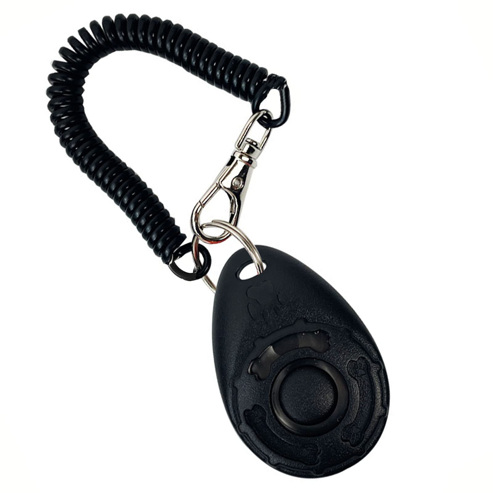 1 Pièce clicker Chien Dressage,clicker Chien,clicker,cliqueur pour Chien,Clicker de Chien avec Grand Bouton,Dressage pour Chien d'entraînement,pour Chiens Animaux Cheval,Chat,Chien(Noir)