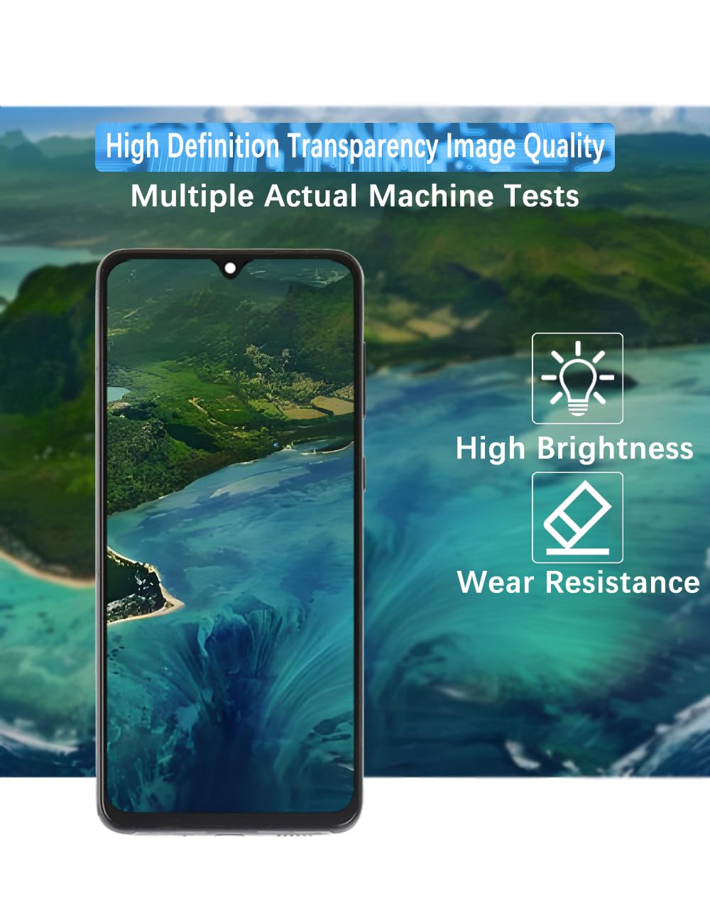 Display Bildschirm für Samsung Galaxy A33 5G TFT A336E A336B A336B/DS LCD Bildschirm Ersatz Assembly kit（Schwarz mit Rahmen,Ohne Fingerabdrücke
