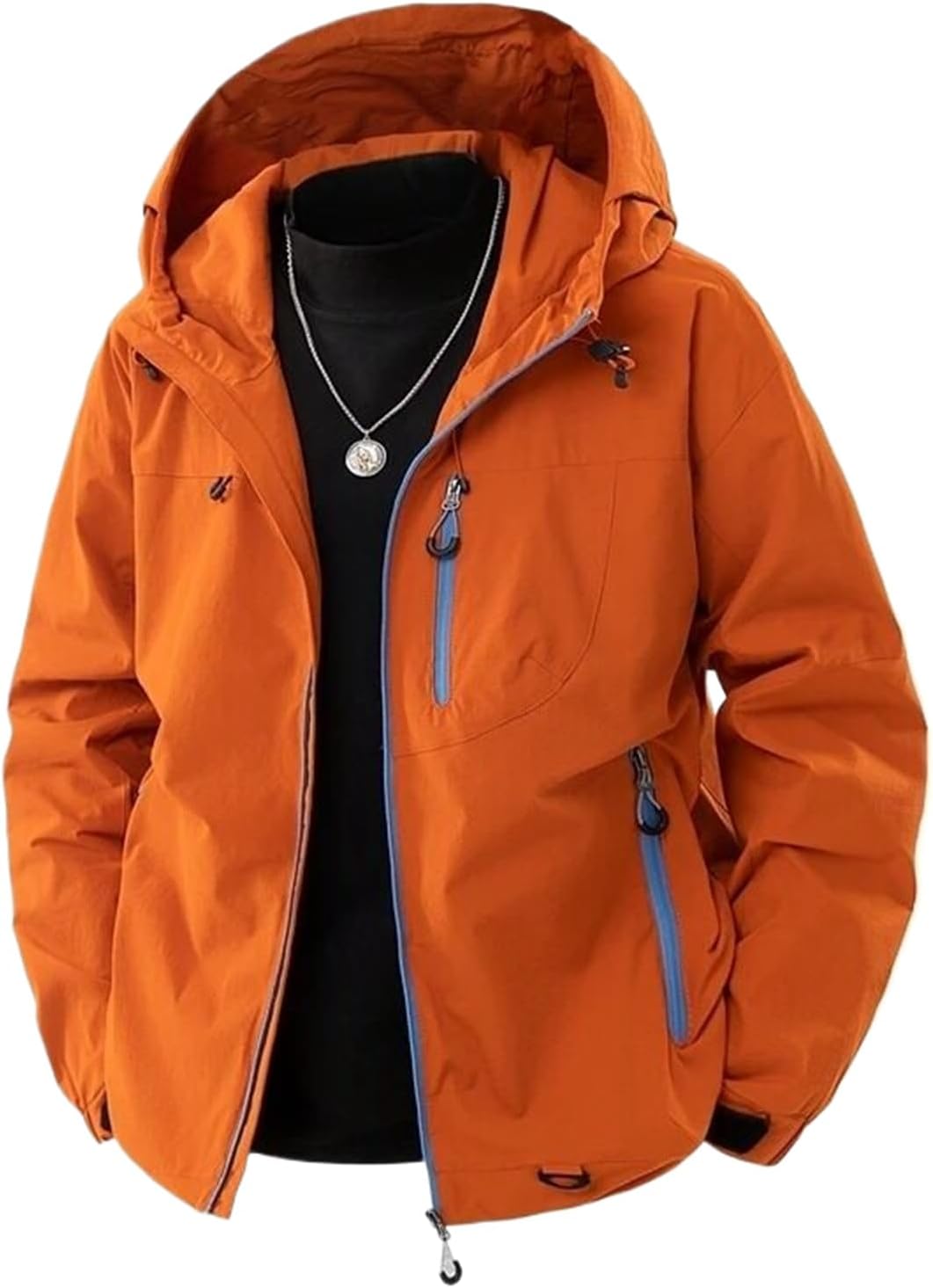 Men's Hiking Jacket Waterproof Windbreaker Camping Trekking Fishing Jacket Coats