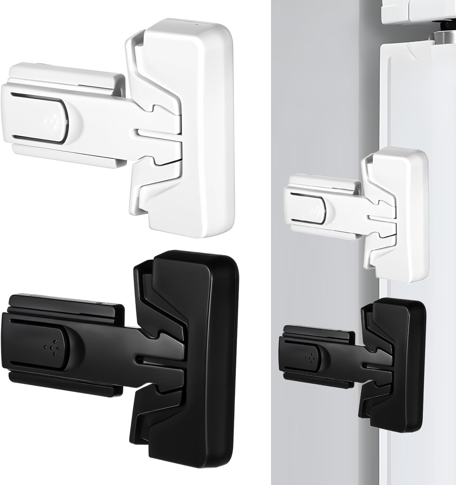Amazon.com: 2pcs Fridge Locks with Self Adhesive Refrigerator Locks for ...