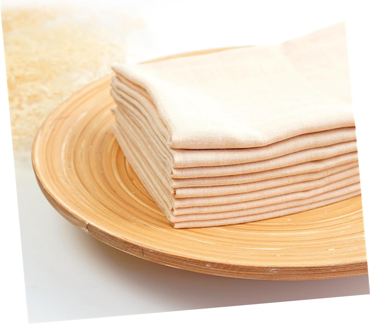 6pcs Unisex Reusable Cotton Saliva Wipes Feeding Nursing Towels Gauze Handkerchiefs Eco-Friendly Gentle Skin