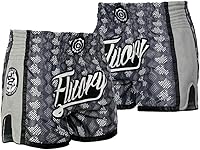 Vista 45 de Fluory - Pantalones cortos de lucha para muay thai, shorts de MMA, ropa de entrenamiento para lucha en jaula, grappling, artes marciales, kickboxing
