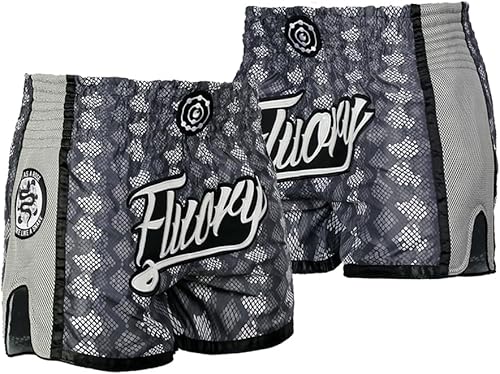 Miniatura 10 de FLUORY - Pantalones cortos para artes marciales mixtas, kickboxing, lucha en jaula o Muay Thai, ropa deportiva para entrenamiento