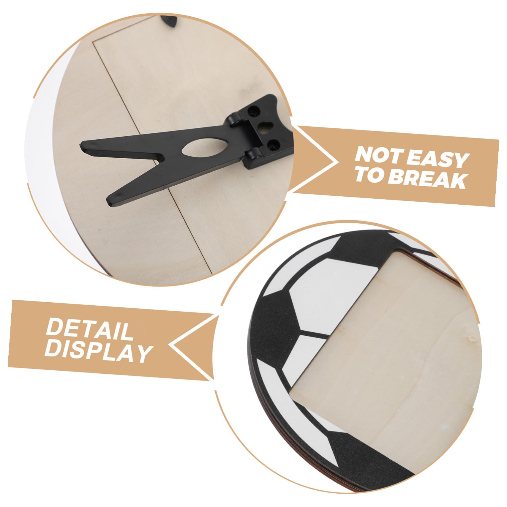 ibasenice 6 Piezas Marco de de Madera Soporte Resistente para Fútbol 6x4 Pulgadas con Diseño Deportivo Único, Versátil para Oficina y Hogar y Obsequio Adecuado