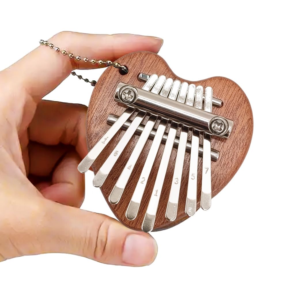 Snapklik.com : WUQIMUSC Mini Kalimba Thumb Piano 8 Key Solid Wood ...