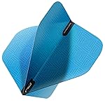 RED DRAGON Hardcore XT Blue Patterned Extra Thick Standard Dart Flights - 5 Sets Per Pack (15 Dart Flights in Total)