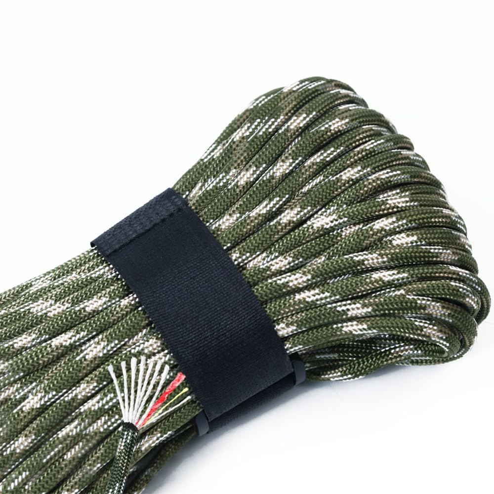 Power Paracord 100ft Multifunktions-Seil - Mit Feuerstarter Und Angelschnur