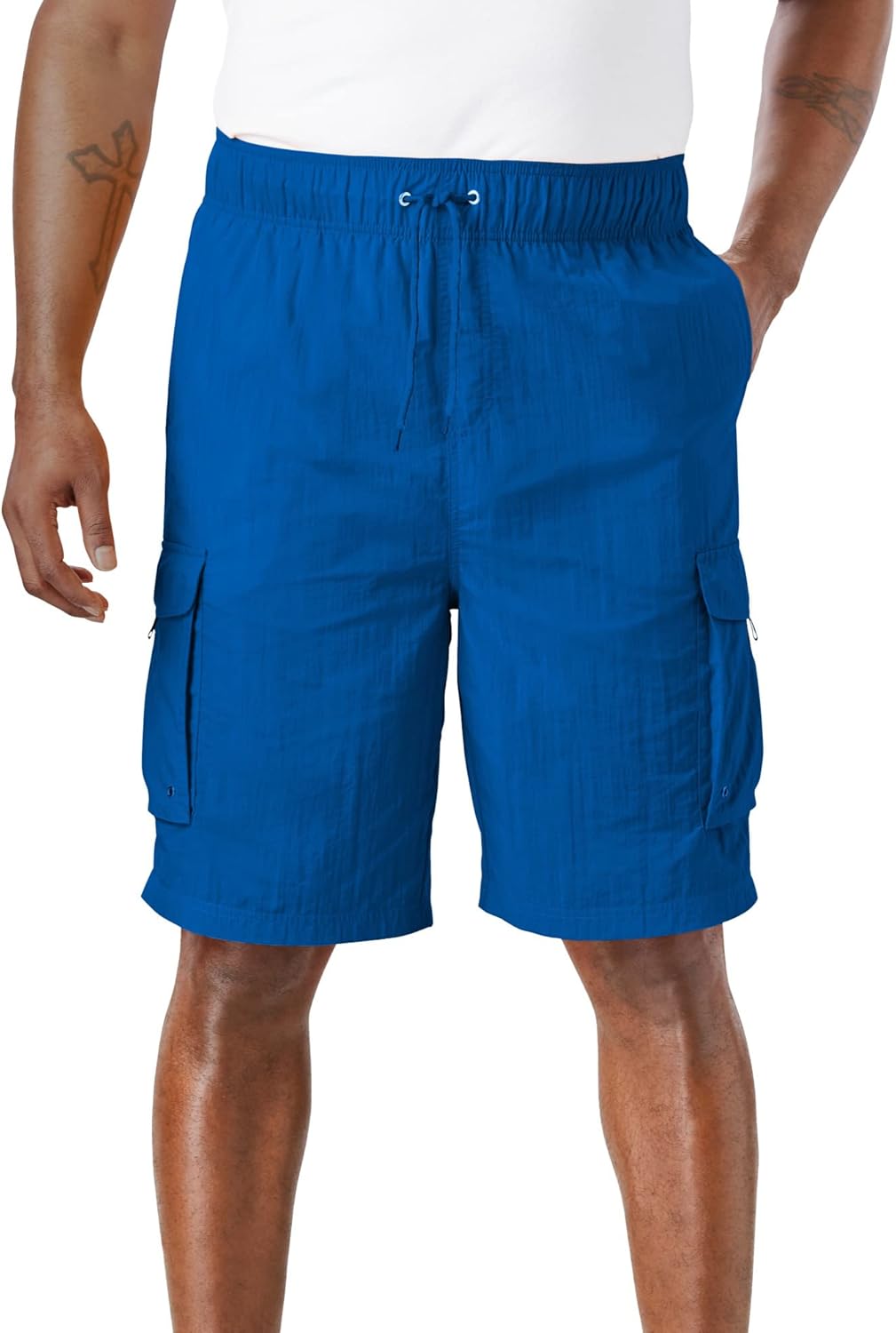 KingSize Men's Big & Tall 8" Cargo Swim Trunks