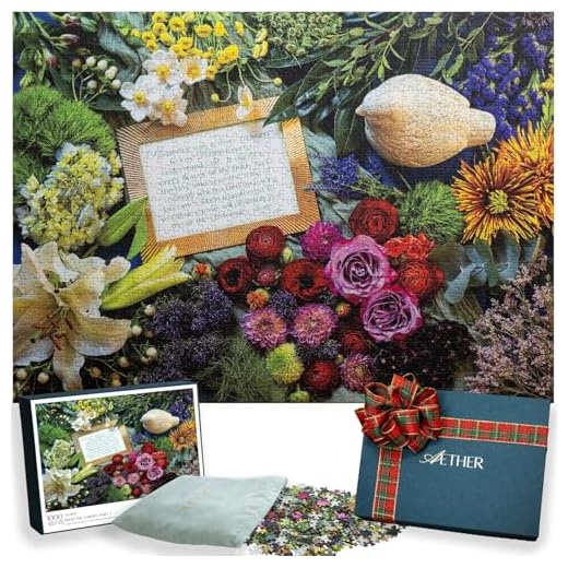 Aether Puzzles Flower Jigsaw Puzzle for Adults