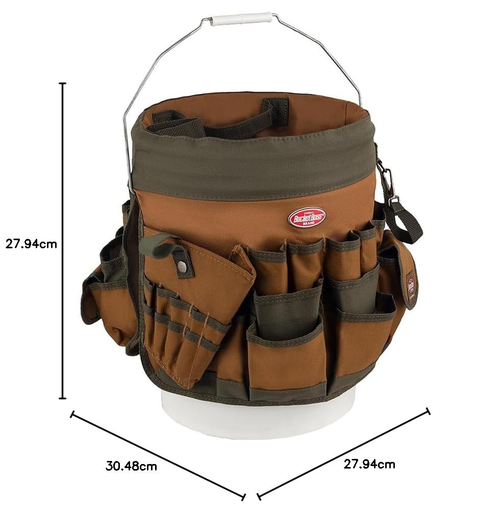Bucket Boss 10056 - Secchio porta attrezzi con 56 tasche