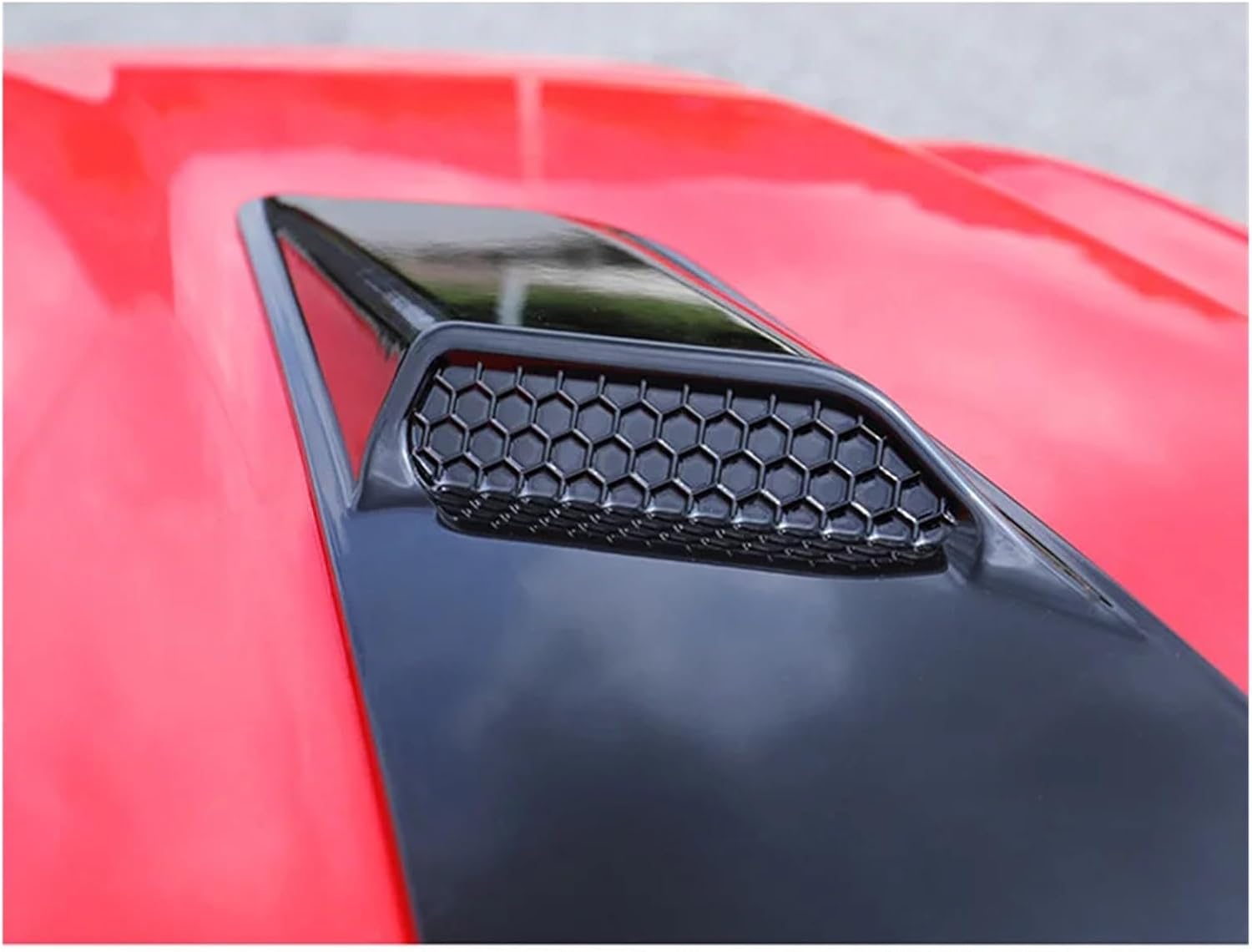 Car Hood Air Vent Cover 2Pcs/Set Hoods Cover Trim Car Front Hood Air Intake Trim Scoop Vent Guards Heat Panel Cover Easy Installation(Carbon Fiber)