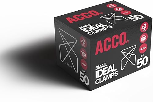 Miniatura 3 de ACCO Abrazaderas de papel de mariposa ideales, alambre de acero, tamaño pequeño de 1.5 pulgadas, capacidad de 100 hojas, plata, 50 abrazaderas por