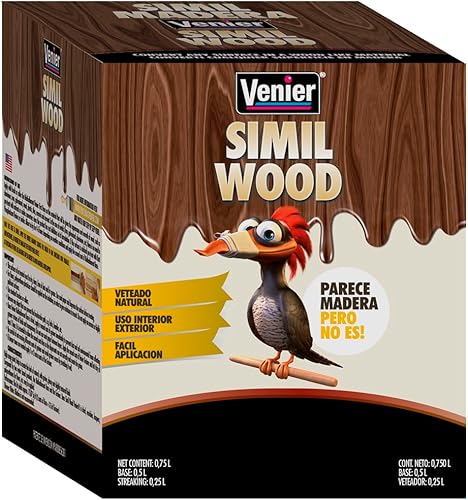 Miniatura 1 de Venier Pintura similar a la madera para puertas delanteras e interiores (nogal) Información del producto 25,36 onzas líquidas (25.4fl oz.)