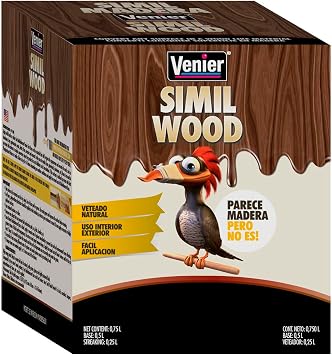 Venier Simil Wood Paint for Front & Interior Doors Cedar PRODUCT INFO 25,36 fl. oz 750 ml. WATER BASED COATING FOR A WOODEN LOOK