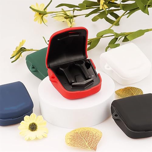 Miniatura 5 de DAYJOY - Juego de 2 fundas protectoras de silicona suave compatibles con auriculares Edifier Hecate GM4, funda protectora con llavero para Edifier