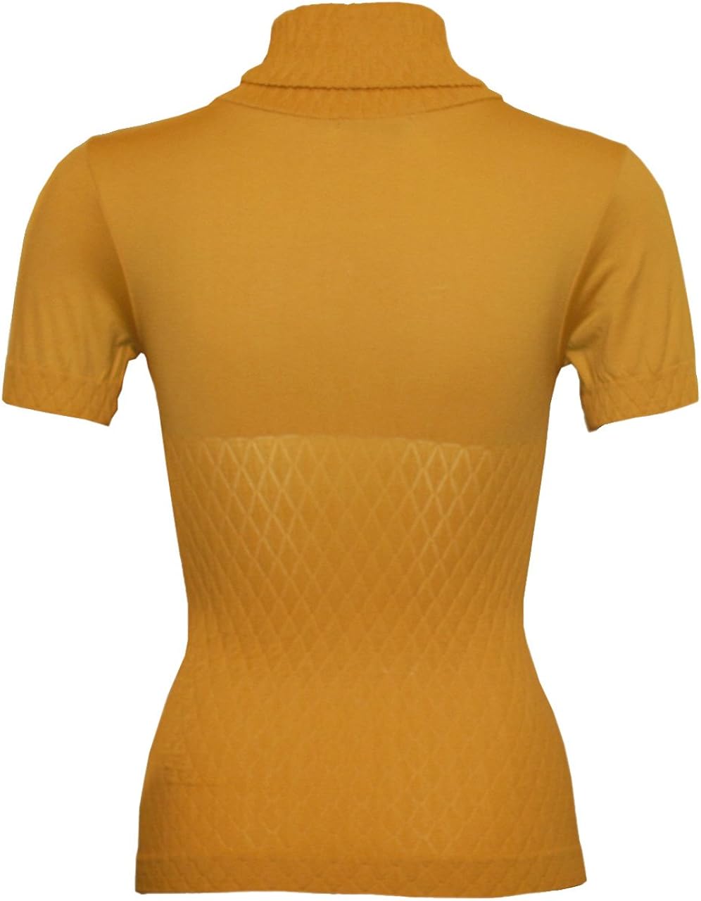 Yellow short sleeve turtleneck Clearance