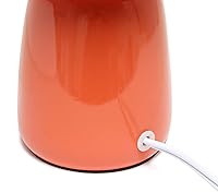 Vista 10 de Simple Designs Table Lamp, Orange (LT1134-ORG)